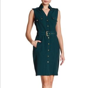 NWT Sharango Evergreen Button Dresss *FINAL SALE*